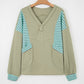 Madison Exposed Seam Waffle Baggy Pullover - Farnelli
