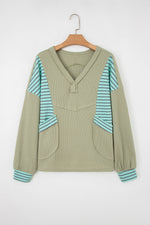 Madison Exposed Seam Waffle Baggy Pullover - Farnelli