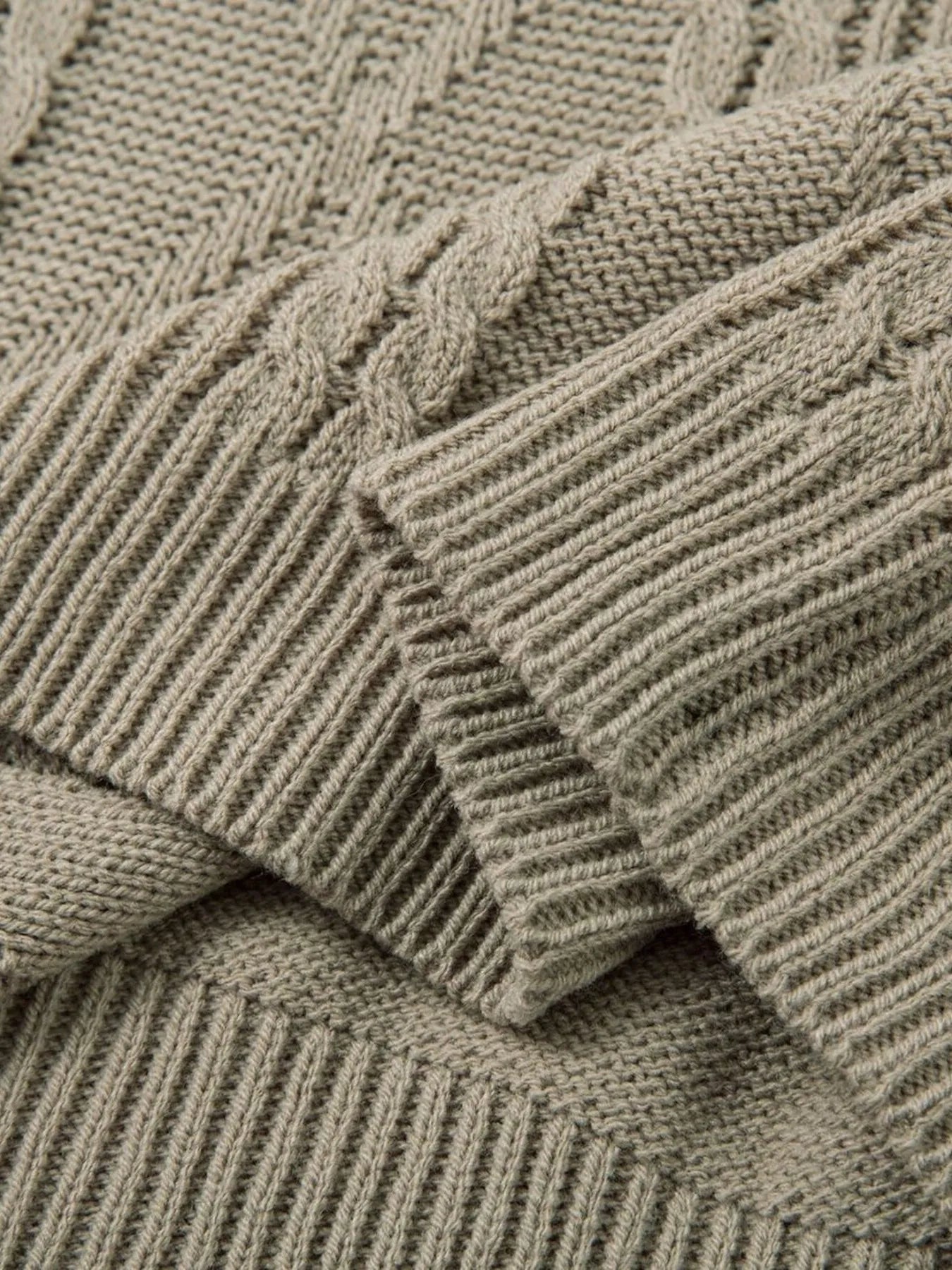 Men's Cable Knit Short Sleeve Knit Polo - Farnelli