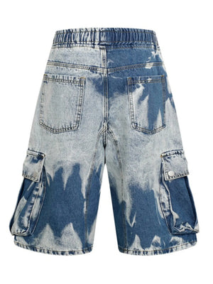 Men's Drawstring Cargo Denim Shorts - Farnelli