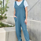Double Take Full Size Sleeveless Straight Jumpsuit - Farnelli