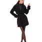 Karina Midi Cashmere Wool Blend Coat In Black