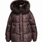 Ember Genuine Fur Trim Down Fill Jacket in Leo