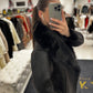 Estella Faux Fur Jacket in Black