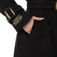 Madeline Cashmere Wool Blend Overcoat in Black
