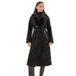 Genuine Mink Fur Eco Suede Coat