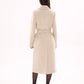 Denise Cashmere Blend Overcoat in Nude