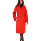 Chester Premium  Wool Cashmere Coat in Sicily Red