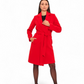 Windsor Classic Wraparound Cashmere Blend Overcoat in Red