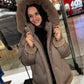 Genuine Polar Fox Down Fill Coat