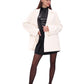 Astoria Midi Cashmere Wool Blend Coat in Ivory