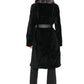Genuine Astrakhan Silver Fox Trim Coat