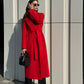 Astoria Classic red wraparound wool blend overcoat by Alaska® Outerwear Company