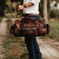 Tony Rosato Classy Leather Bags duffel bag in a structured design