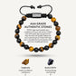 Tiger Eye & Black Onyx Beaded Bracelet - Tulum