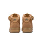 Nike Men's Air Force 1 Mid Flax sneakers in neutral tan with classic mid-top design