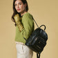 Martina (black) - Italian calf leather women's backpack