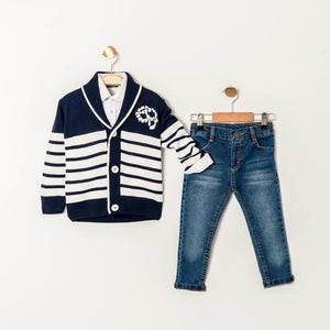 Varsity Boy Sweater Jeans Set - Farnelli