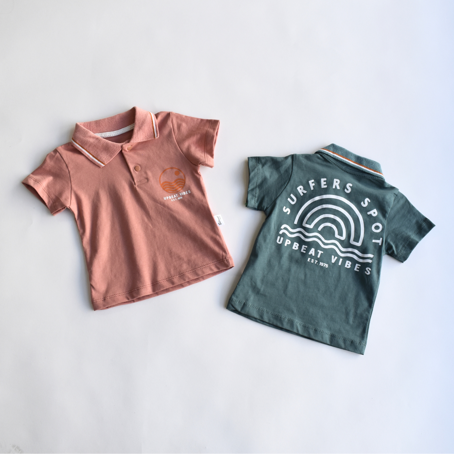 Upbeat Vibes Boys Polo Set-2