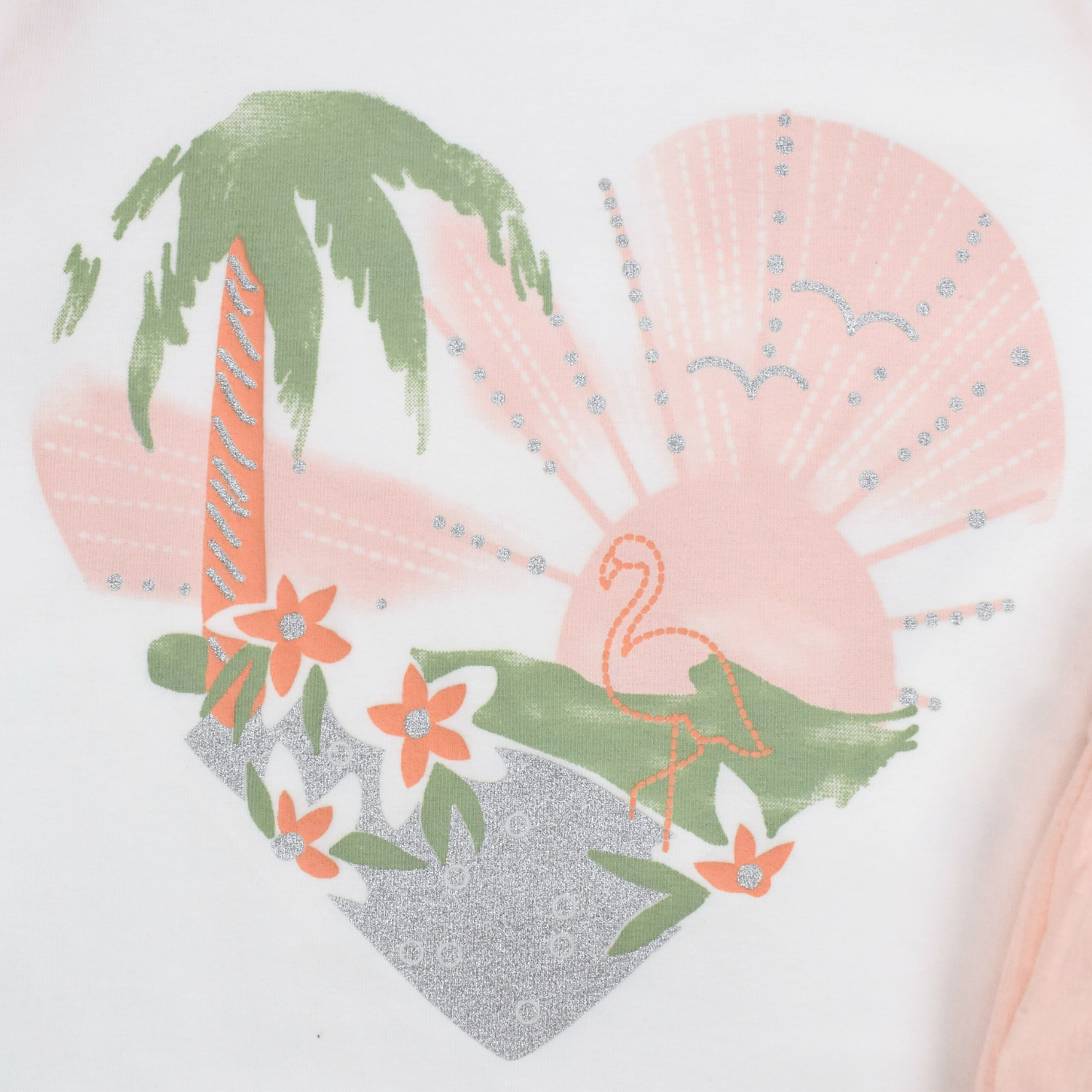 Tropical Heart Girls Casual Set-3