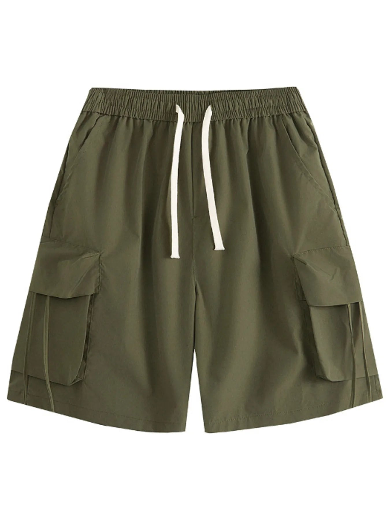 Men's Plus Size Drawstring Loose Fit Cargo Shorts - Farnelli
