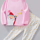 Children's Santa Top and Star Pants Pajama Set - Farnelli
