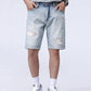 Men's Distressed Denim Shorts - Farnelli
