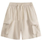 Men's Plus Size Drawstring Loose Fit Cargo Shorts - Farnelli