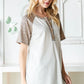 Heimish Full Size Animal Print Half Button Short Sleeve Top - Farnelli
