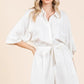 Mittoshop Tie Waist Half Sleeve Romper - Farnelli