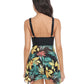 Printed Wide Strap Two-Piece Swim Set - Farnelli