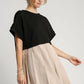 Umgee Full Size Round Neck Pleated Dress with Side Pockets Plus Size - Farnelli