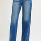 RISEN Full Size Slouchy Baggy Jeans Pocket Side Seam Detail Plus Size - Farnelli