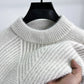 Men's Ribbed Knit Long Sleeve Sweater - Farnelli