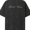 Men's Stars Round Neck Oversized T-Shirt - Black
