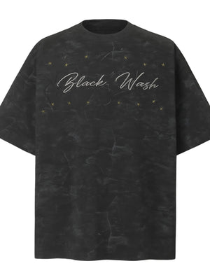 Men's Stars Round Neck Oversized T-Shirt - Farnelli