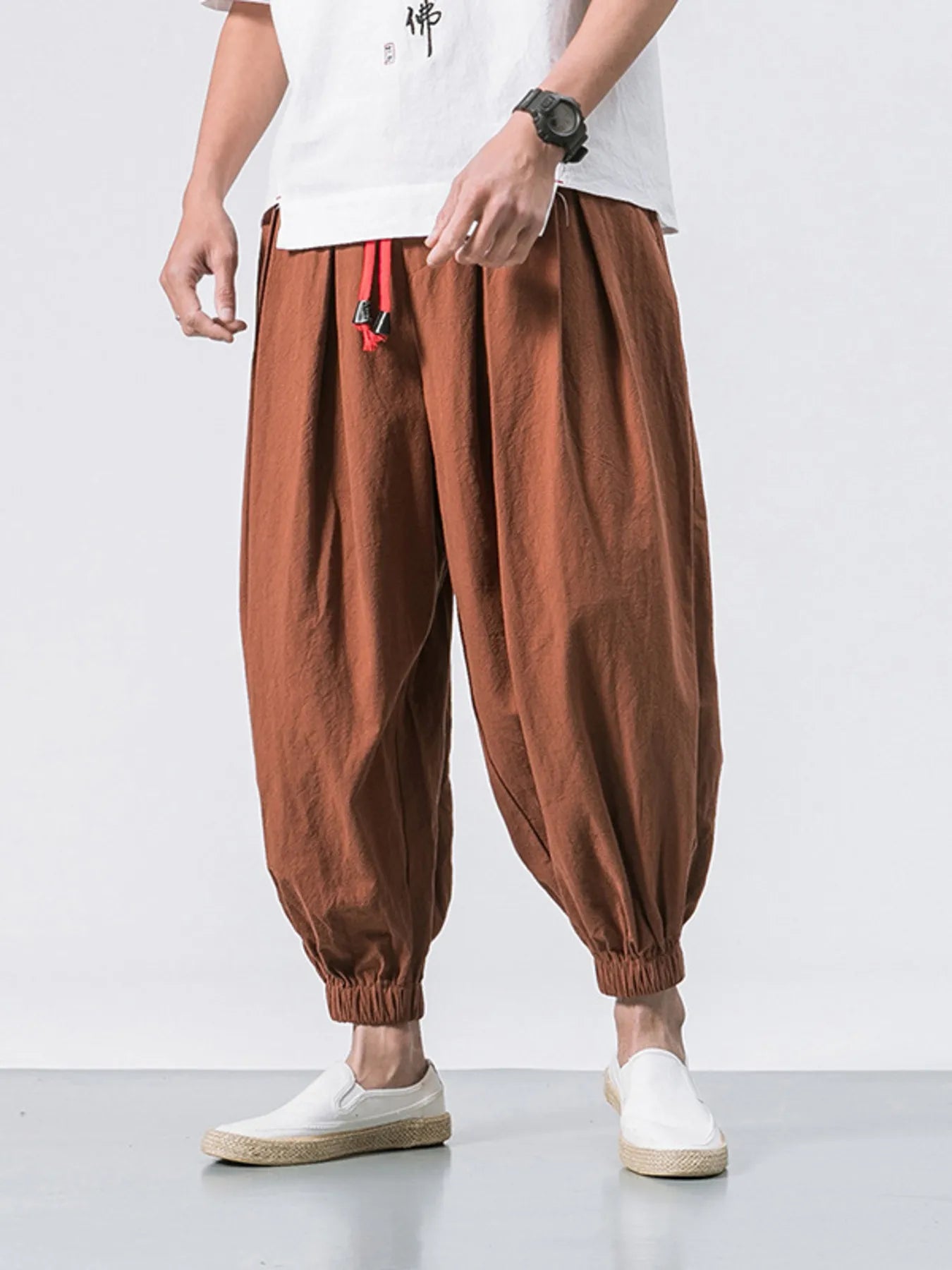Men's Plus Size Casual Drawstring Joggers - Farnelli