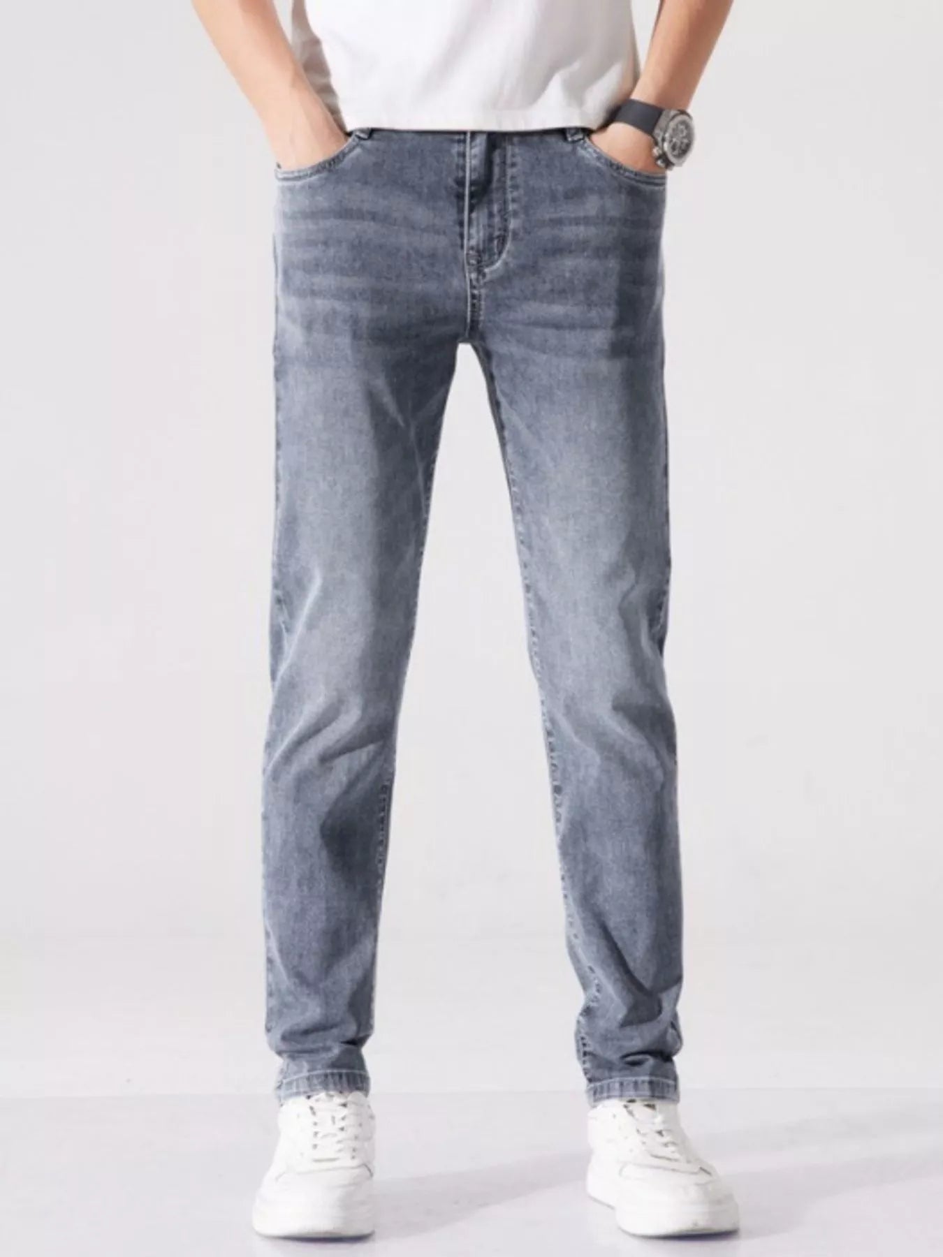Men's Washed Slim Fit Jeans - Farnelli