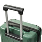 HouseOfZazla 20-inch black hardshell carry-on luggage with four spinner wheels
