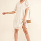 And The Why Woven Leopard Baby Doll Roll-Sleeve Casual Dress - Farnelli