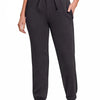 Zenana Fleece Drawstring Joggers With Pocket - BLACK