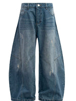 Men's Distressed Wide Leg Baggy Jeans - Farnelli