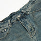 Men's Distressed Camo Patchwork Denim Shorts - Farnelli