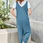 Double Take Full Size Sleeveless Straight Jumpsuit - Farnelli