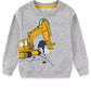 Children's Excavator Crew Neck Sweatshirt - Farnelli