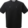 Men's Round Neck Short Sleeve T-Shirt - Black