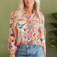 Leighton Floral Buttoned Loose Shirt - Farnelli