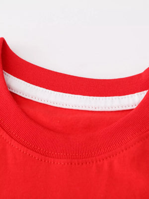 Children's Monster Truck Round Neck Tee and Shorts Set - Farnelli