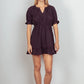 VERY J Floral Textured Woven Ruffled Mini Dress - Farnelli