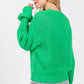 SAGE + FIG Round Neck Drop Shoulder Sweater - Farnelli